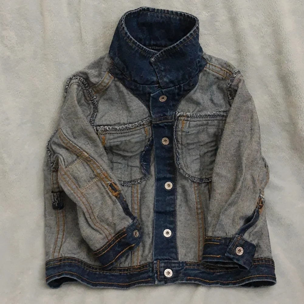 Tommy Hilfiger Snap Up Denim Jean Jacket 18-24 months VTG 1990s